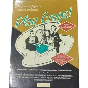 Restoration Hardware Play Craps Game Adult Casino Night - NIB